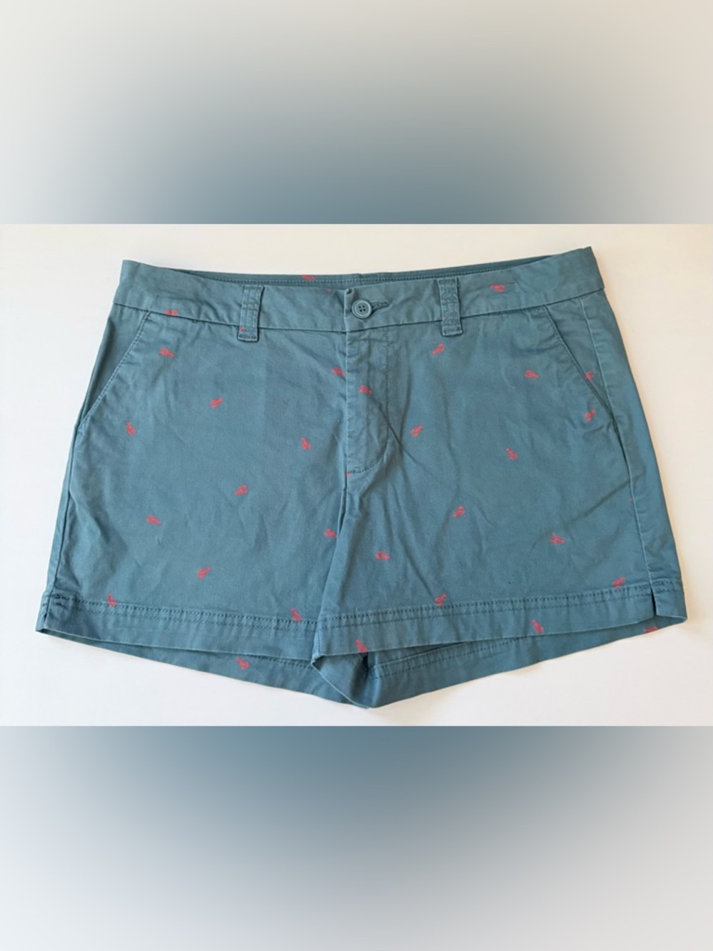 Women’s Magellan Slate Blue Lobster Print Shorts Size 10